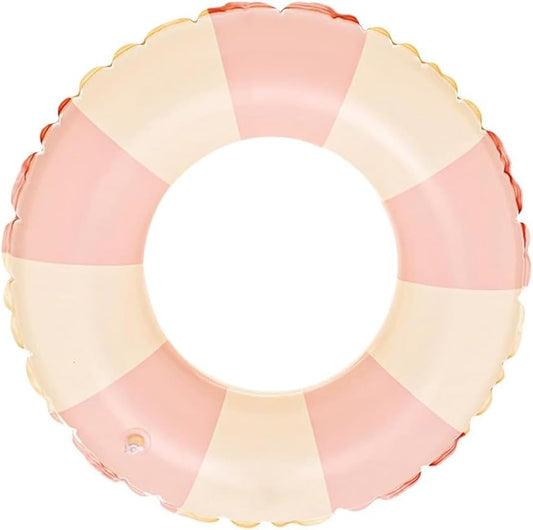 Children Swimming Ring, Inflatable Pool Floats Swim Tube Raft Toy with Fruits Mermaid Decorations Summer Water Fun Lounge Beach Lake Party Supplies for Kids
