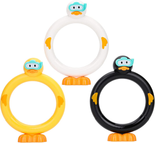 Diving Rings Pool Toys for Kids: 3PCS Diving Toys Swimming Underwater Training Water Toys for Kids Ages 4-8, Fun Pool Rings Dive Toys for Kids Ages 8-12